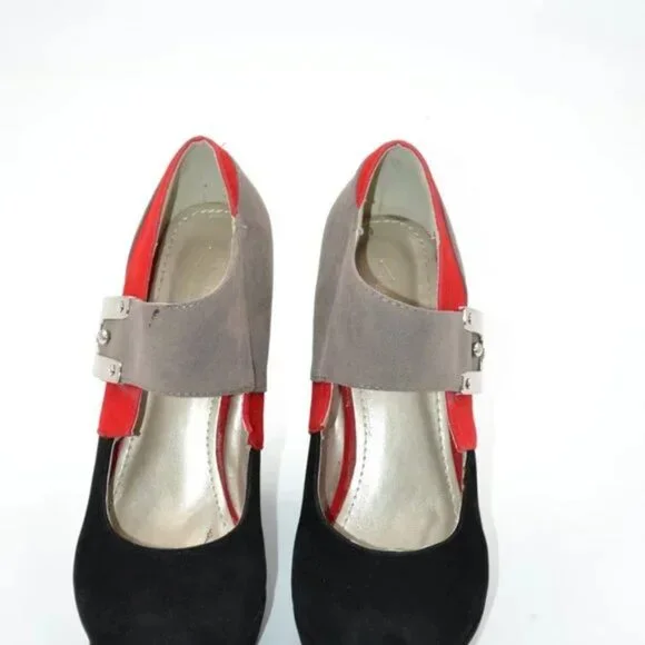 Alba Black and Red Platform Shoes - Picture 10 of 16